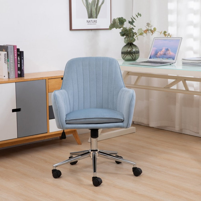 Fairmont Park Pia Velvet Conference Chair, Blue