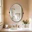 Miroir de salle de bain pivotant avec cadre en métal noir 20 po x 28 po-443642768-443642766