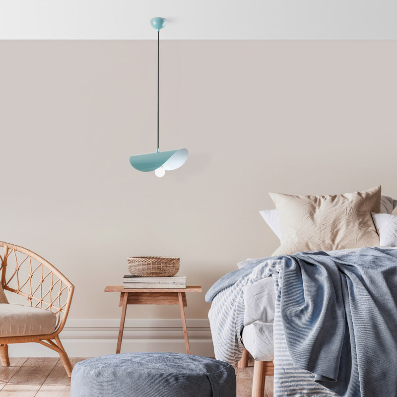 Adjustable Turquoise Chandelier, Metal Body, 17 to 41.7 Inches High | Base Plate 3.9 x 2.8 Inches | E27 Socket, Max 40W (Bulb Not Included) | Stylish Lighting for Home Decor, Elegant and Functional Design