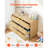 6 Drawer Rattan Dresser, Double Dresser for Bedroom, Natural Rattan Chest of Drawers with Metal Handles & Legs, Modern Wood Chest Clothing Organizer & Storage for Bedroom, Living Room, Hallway