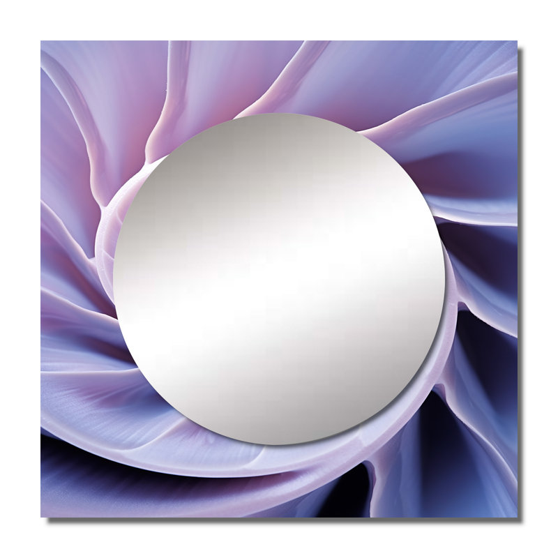 Miroir mural de salon Emaria - Nautilus, 29 po x 29 po