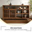 Armoire en bois d'orme brun 62,99 po-241432293