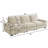 Avanthika 101" Modular Sectional Sofa Chenille Couch with Storage Space  & USB Ports For Living Room-574345536