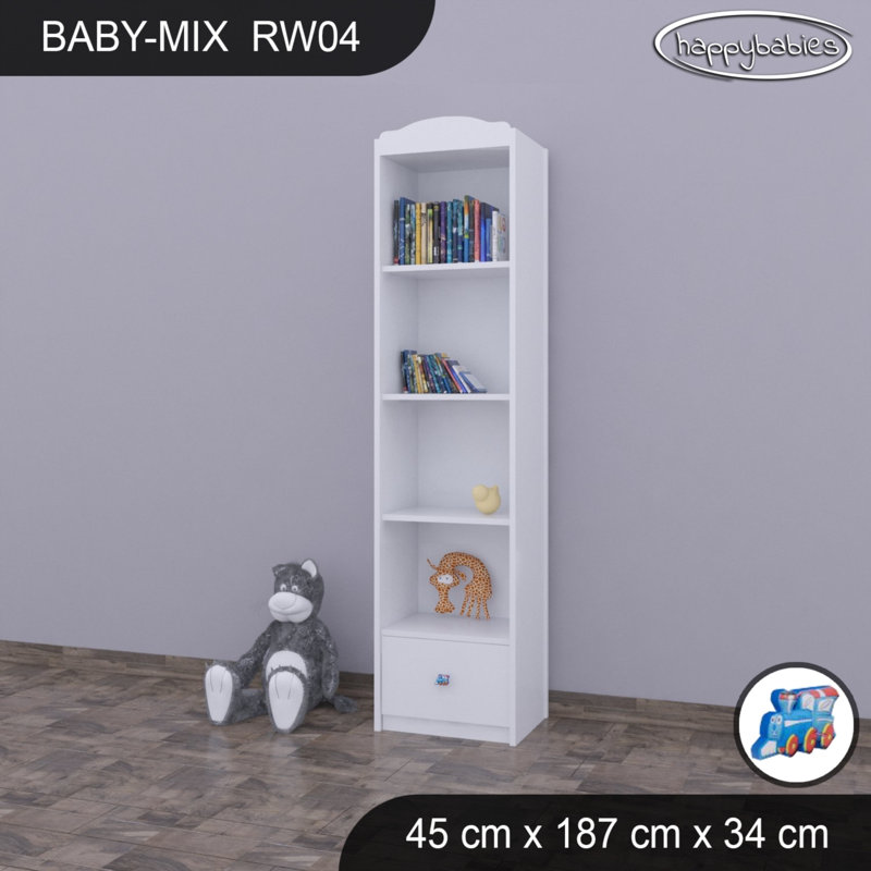 Baby Mix 187cm H Kids Cube, White, 187cm H x 45cm W x 34cm D