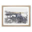 Hong Kong Skyline in China in Abstract - Picture Frame Graphic Art Print-55763696-55763695