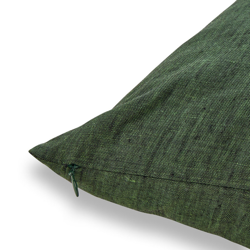 Montauk - 100% Pure Linen Pillow Cover, Forest Green