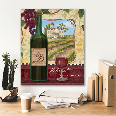 'Wine Country 3' by Fiona Stokes-Gilbert Canvas Wall Art