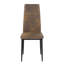 Abrion 47.5cm H Upholstered Metal Upholstered Back Side Chair in Brown