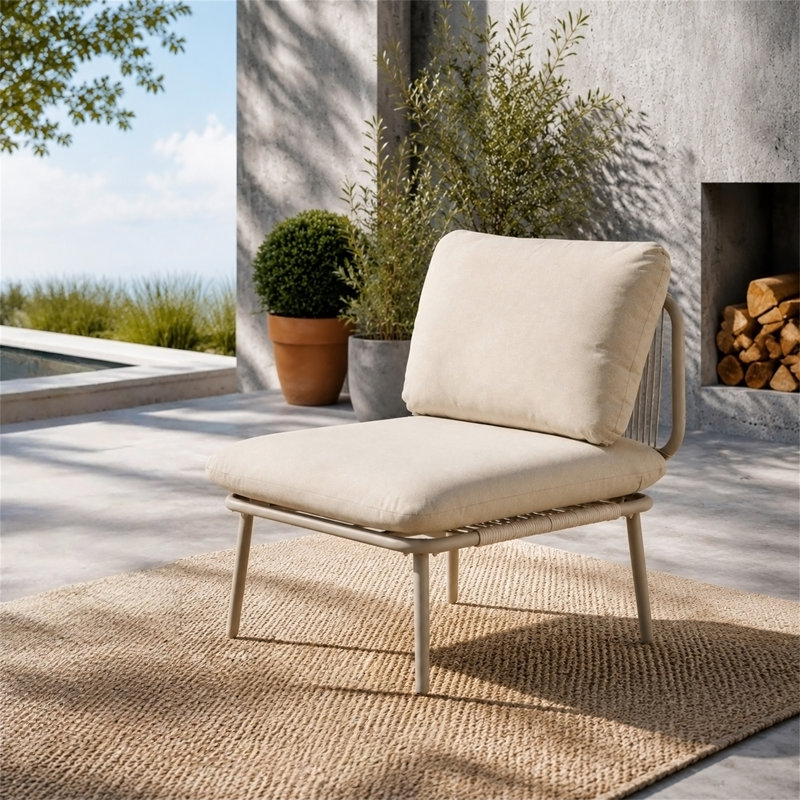 Canapé modulaire sans accoudoirs pour patio