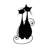 Elegant Black Metal Wall Accessory, 11.8 x 23.6 inches | 100% Metal Construction, Thickness: 0.06 inches | Perfect for Home Decor, Modern Aesthetic, Durable and Stylish Design