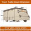 Upgraded Class C RV Cover, Fits 29'-32' Camper Cover by Narelect, Rip-Stop with 4 Tire Covers