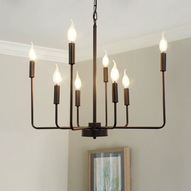 Lustre classique / traditionnel à 8 lumières de style bougie Fransico