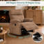 Petit fauteuil berçant manuel inclinable pour chambre de bébé / détente, brun-343876694
