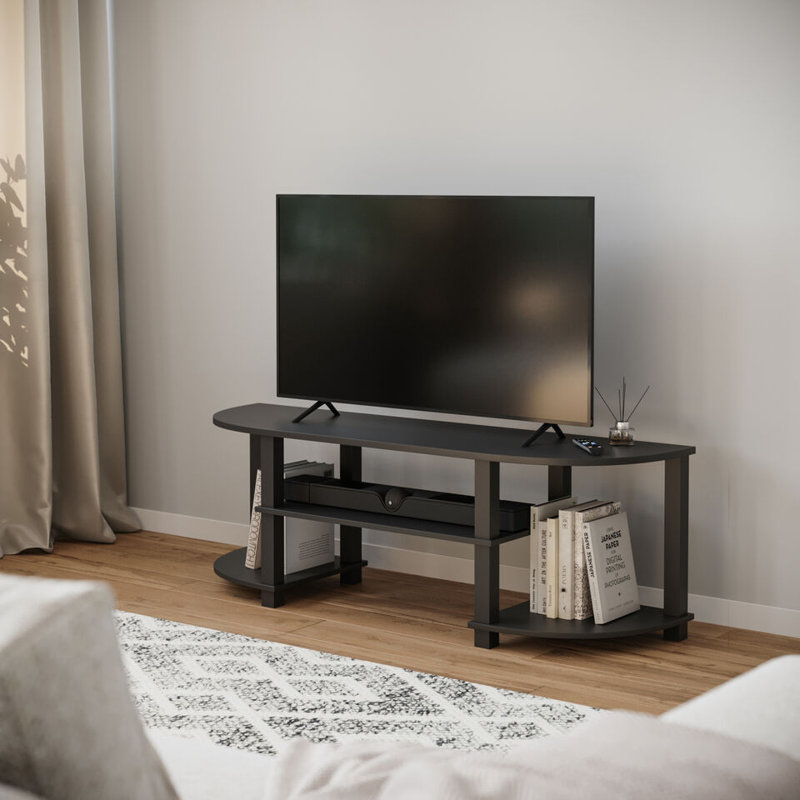 Sireli Unfinished TV Stand for TVs up to 55", Black