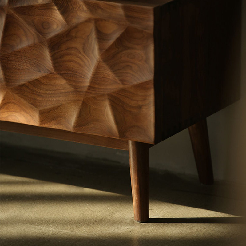Meuble télé simple et léger de style luxueux et créatif, 70.87"