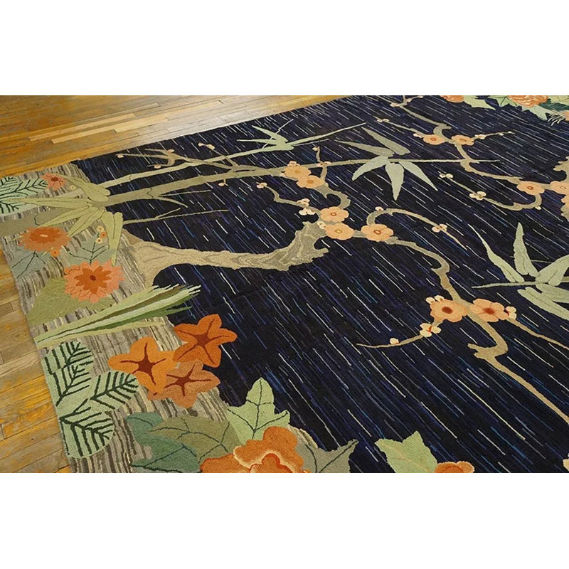 One-of-a-Kind 8'10" X 12'0" Rectangle Hand Hooked Area Rug