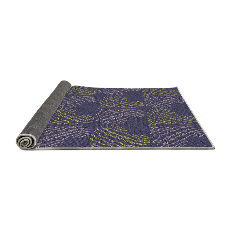 Tapis bleu royal, Rond 6 pi