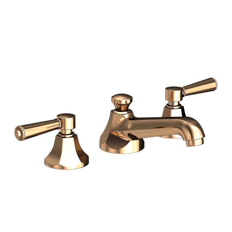 Metropole Widespread Bathroom Faucet with Drain Asssembly, French Gold