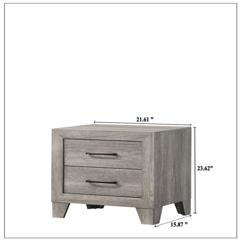 Table de chevet pour chambre à coucher, Gris
