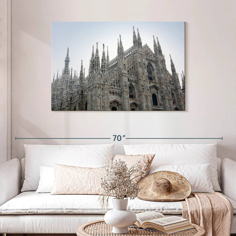 Ravi, cathédrale de Milan, H 30 po x l 45 po