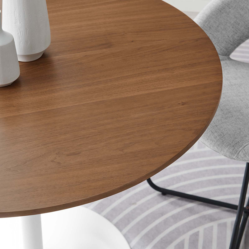 Modway Pursuit 40" Dining Table, Walnut