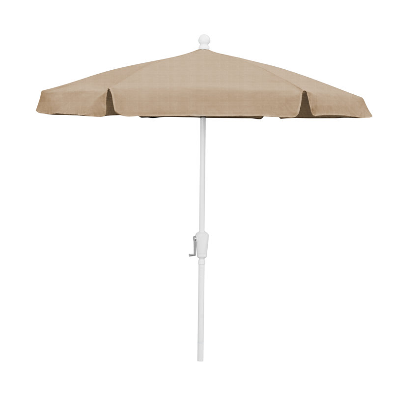 Parasol de marché 7,5 pi Home Garden, Bleu pacifique, Blanc