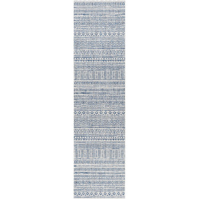 Hongming Indoor/Outdoor Navy/White Rug