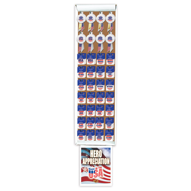 Patriotique bouton et rosette