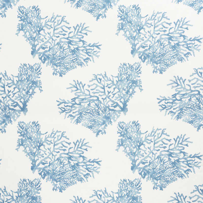 Tissu grande barrière de corail, Bleu