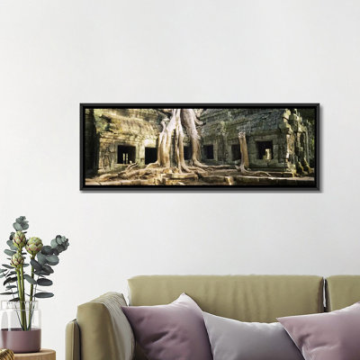 " Old ruins of a building, Angkor Wat, Cambodia " Color Photography