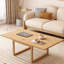 Table basse moderne simple en bois massif