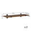 Norridge 2 Piece Bracket Shelf