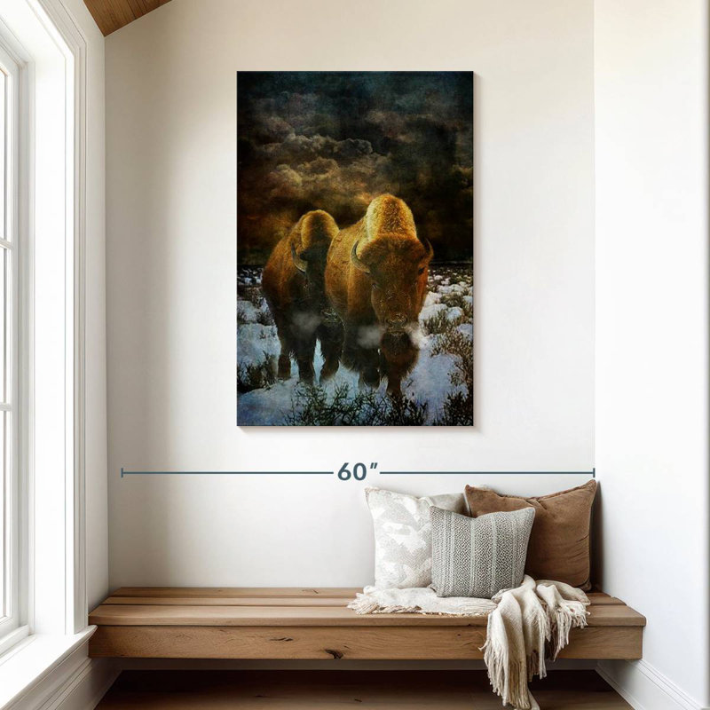 Brampt Storm Bison, 45" H x 30" W