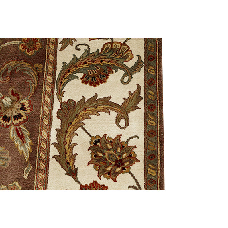 Trinity Hand-Knotted High-Quality Brown and Ivory Area Rug