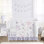 Ensemble de literie pour lit de bébé à motif floral en aquarelle 4 pièces