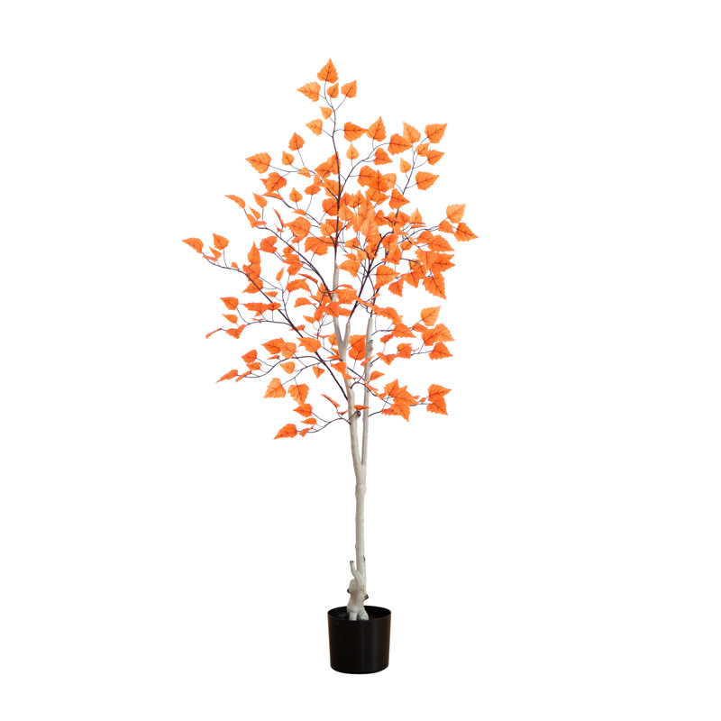 Arbre d'automne artificiel en bouleau, H 60 po x l 27 po x P 27 po
