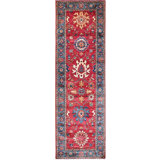 Transitional One-of-a-Kind Runner 2'7" X 7'11" Hand Knotted Area Rug