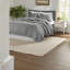 Ensemble de literie durable en coton gris, style maison de campagne, confort toutes saisons