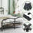 Amylia Double Wave Headboard and Footboard Heavy Duty Anti-sway 14in High Steel Tube Iron Bed with Storage-671799926