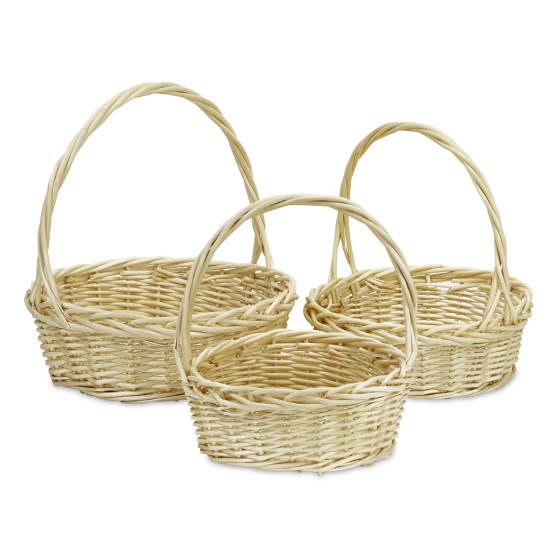 Ensemble de 3 paniers en osier