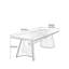 Table de salle à manger en bois de frêne massif avec pieds réglables.-108524047