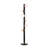 6-light Miniature Planetary Frosted Glass Black Gold Floor Lamp