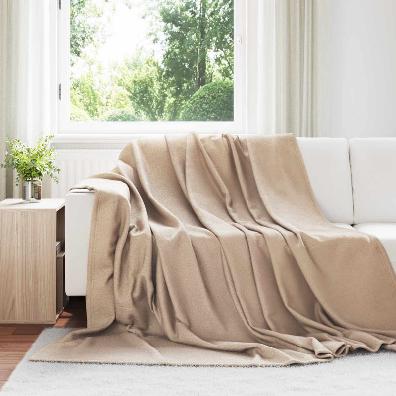 5.5-51 Throw Blanket, Camel, 240cm x 220cm