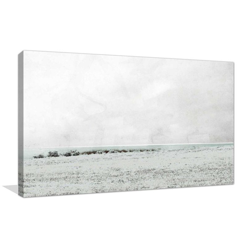 Vue de grange - peinture, L 30 po x H 18 po, Toile tendue