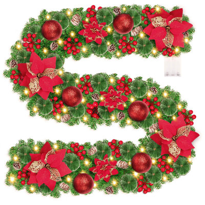 30cm Lighted Garland with Lights