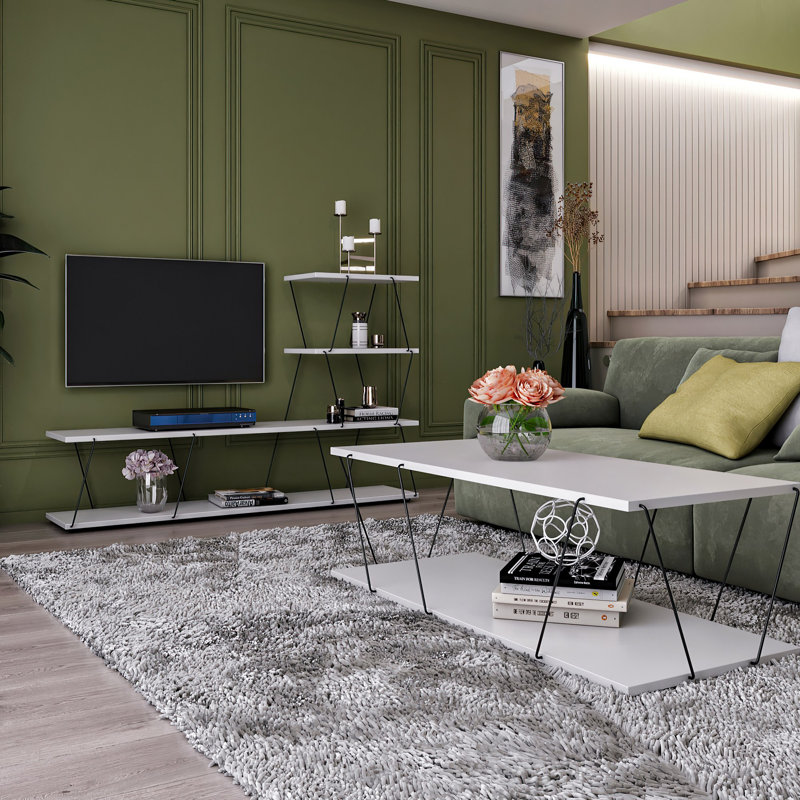 Ensemble de meubles de salon, Blanc