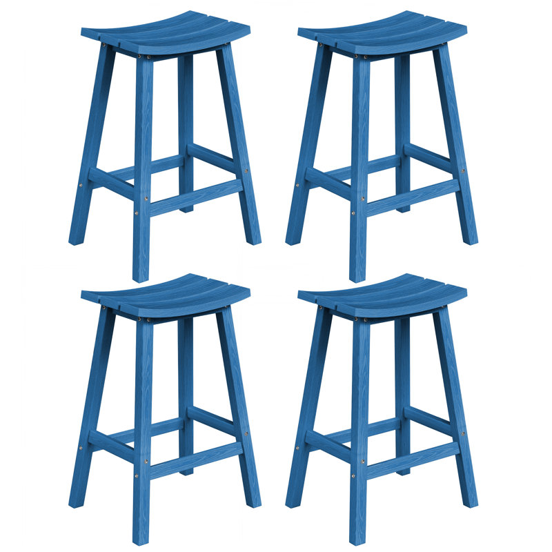 Tabouret de comptoir de cuisine Backless, Marine, 29"