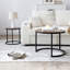 Ensemble de 2 tables basses, tables de bout rondes