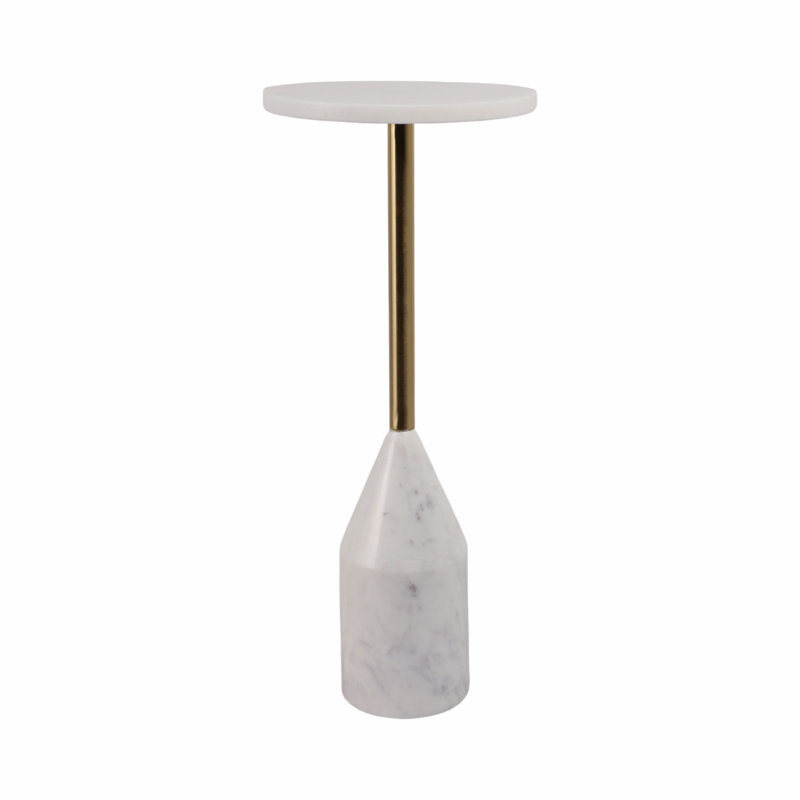 24" Vanzella Marble Accent Table