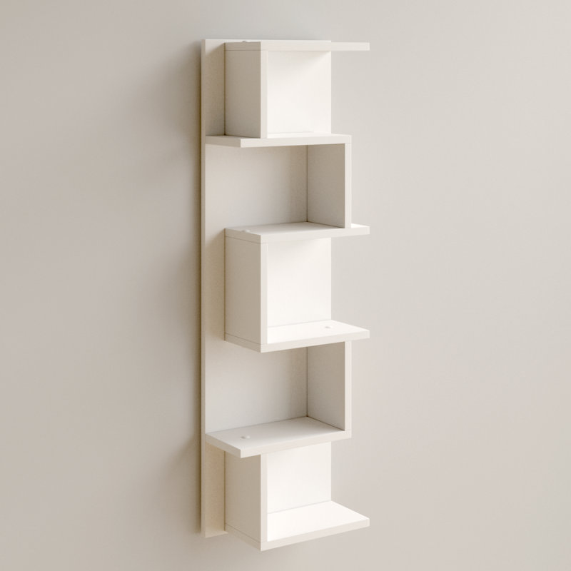 Lumo 5 Piece Wall Shelf, White